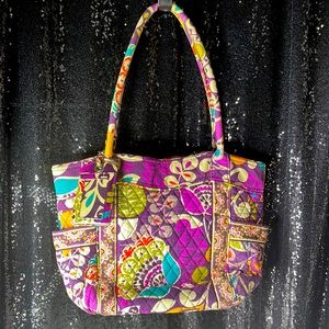 Vera Bradley satchel with matching wristlet
